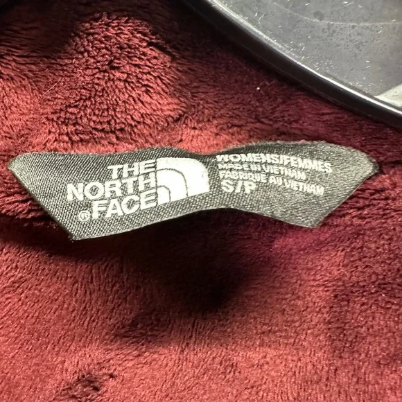 The North Face TNF Shelbe Raschel Fleece Jacket Womens Small Burgundy WindWall - Picture 5 of 12